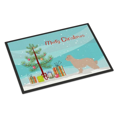 Carolines Treasures Pyrenean Shepherd Dog Merry Christmas Tree Indoor or Outdoor Mat 18x27 BB2936MAT
